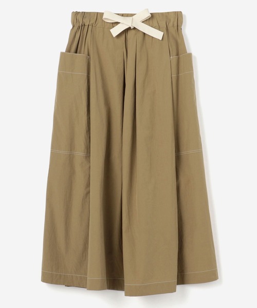nicholson and nicholson(ニコルソンアンドニコルソン)の「nicholson & nicholson | タックスカート WOMEN(スカート・レディース・ブルー/ブラウン/カーキ・38)」の13枚目の写真