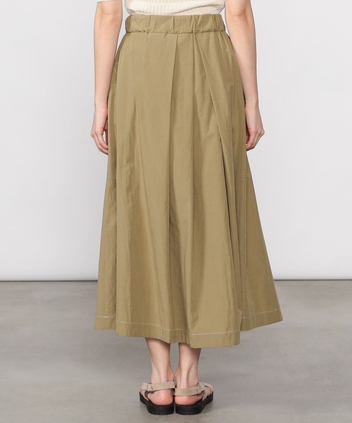 nicholson and nicholson(ニコルソンアンドニコルソン)の「nicholson & nicholson | タックスカート WOMEN(スカート・レディース・ブルー/ブラウン/カーキ・38)」の14枚目の写真