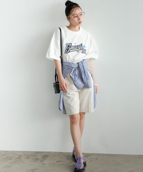 GeeRA(ジーラ)の「別注【スマーフ×GeeRA】コラボプリントTシャツ(Tシャツ/カットソー・レディース・ホワイト/ブラック/オフホワイト/ブラック系その他/ホワイト系その他/クリアブラック・MEDIUM/LARGE/X-LARGE)」の20枚目の写真