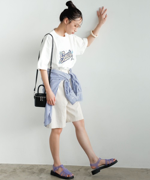 GeeRA(ジーラ)の「別注【スマーフ×GeeRA】コラボプリントTシャツ(Tシャツ/カットソー・レディース・ホワイト/ブラック/オフホワイト/ブラック系その他/ホワイト系その他/クリアブラック・MEDIUM/LARGE/X-LARGE)」の22枚目の写真