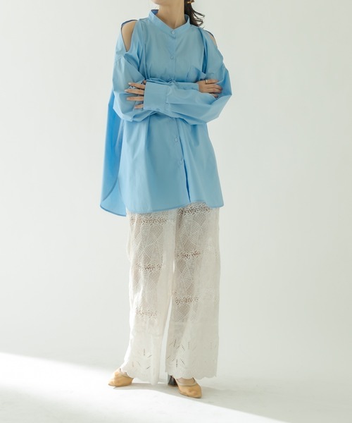 Misbhv＞＞＞ミスブフ ララ レース ジーンズ SLEEVELESS SHIRRED RUFFLE TOP – ZEBRACLUB
