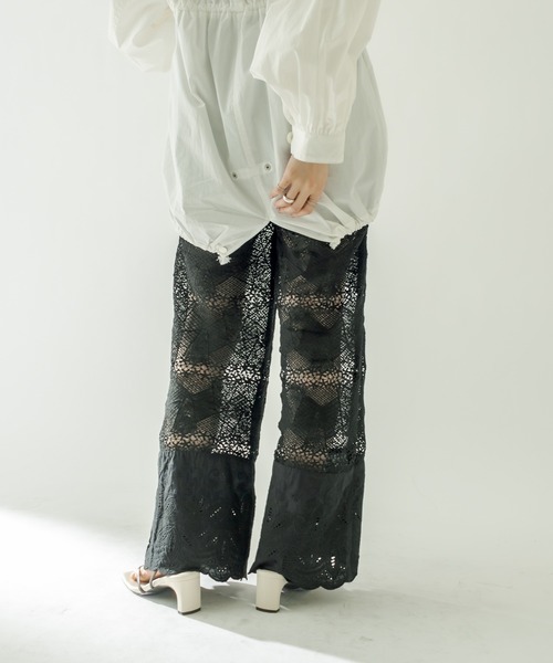 mystic（ミスティック）の「ヴィンテージレースパンツ（デニムパンツ