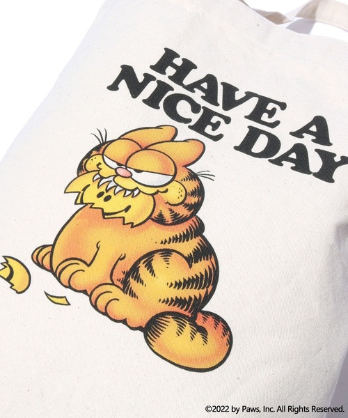 ROOPTOKYO（ループトウキョウ）の「ROOPTOKYO限定:GARFIELD/ガーフィールド トートバッグ キャラクター（トートバッグ・メンズ・ベージュ系/ベージュ系1/ベージュ系2・FREE）」の9枚目の写真