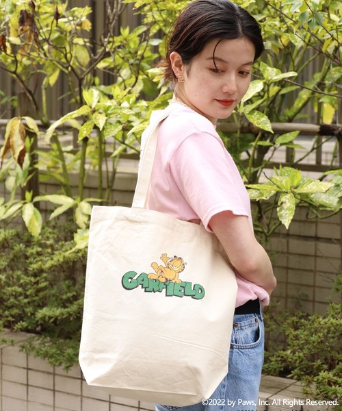 ROOPTOKYO（ループトウキョウ）の「ROOPTOKYO限定:GARFIELD/ガーフィールド トートバッグ キャラクター（トートバッグ・メンズ・ベージュ系/ベージュ系1/ベージュ系2・FREE）」の16枚目の写真