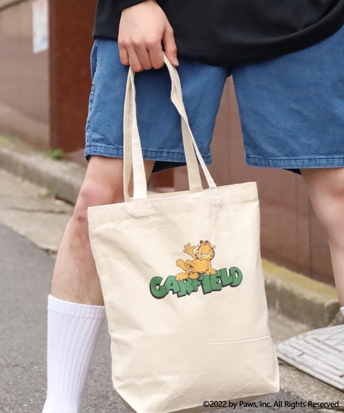 ROOPTOKYO（ループトウキョウ）の「ROOPTOKYO限定:GARFIELD/ガーフィールド トートバッグ キャラクター（トートバッグ・メンズ・ベージュ系/ベージュ系1/ベージュ系2・FREE）」の18枚目の写真