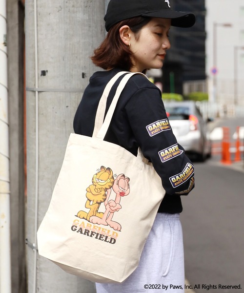 ROOPTOKYO（ループトウキョウ）の「ROOPTOKYO限定:GARFIELD/ガーフィールド トートバッグ キャラクター（トートバッグ・メンズ・ベージュ系/ベージュ系1/ベージュ系2・FREE）」の21枚目の写真