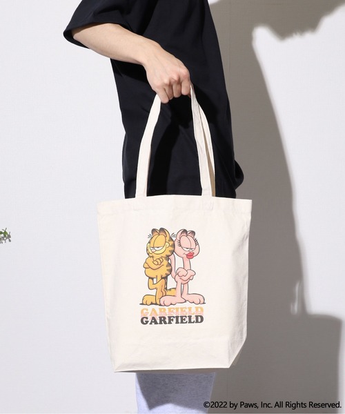 ROOPTOKYO（ループトウキョウ）の「ROOPTOKYO限定:GARFIELD/ガーフィールド トートバッグ キャラクター（トートバッグ・メンズ・ベージュ系/ベージュ系1/ベージュ系2・FREE）」の13枚目の写真