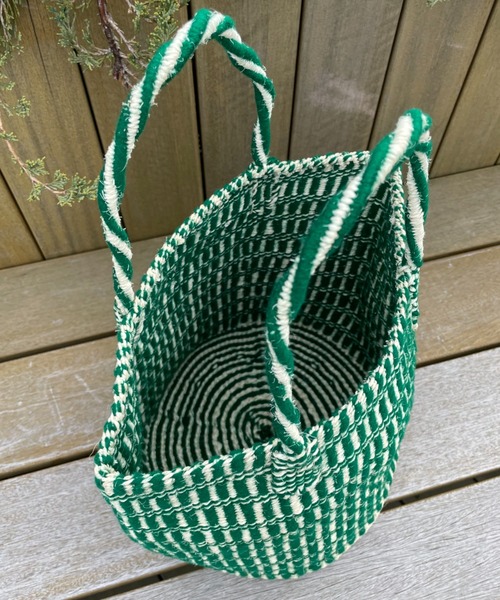 CIAOPANIC（チャオパニック）の「肩掛け可能、サイザルかごバッグ（かごバッグ・レディース・グリーン/ブラック・FREE）」の17枚目の写真