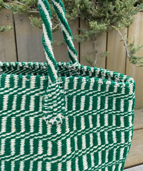 CIAOPANIC（チャオパニック）の「肩掛け可能、サイザルかごバッグ（かごバッグ・レディース・グリーン/ブラック・FREE）」の19枚目の写真