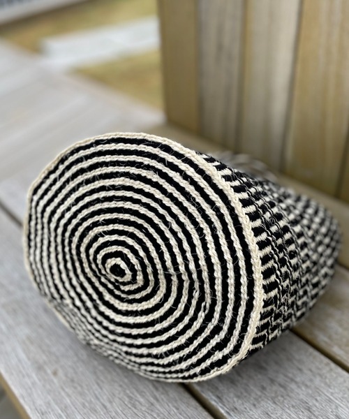 CIAOPANIC（チャオパニック）の「肩掛け可能、サイザルかごバッグ（かごバッグ・レディース・グリーン/ブラック・FREE）」の14枚目の写真