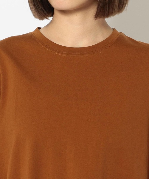 Risley（リズレー）の「Risley(リズレー) 別注メッシュフリルTシャツ（Tシャツ/カットソー・レディース・ブルー/キャメル・FREE）」の6枚目の写真