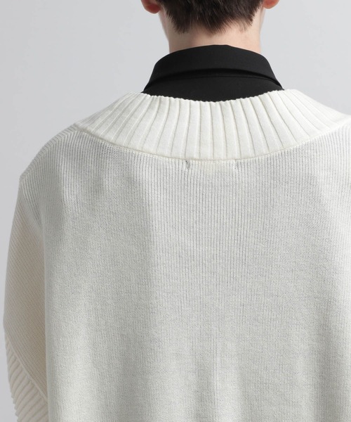 HARE（ハレ）の「Vネックリブアゼニットベスト(HARE)（ベスト・メンズ・オフホワイト/ブラック/ブルー・FREE）」の10枚目の写真
