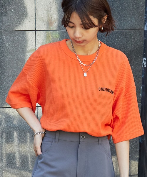 andymori ロゴTシャツ Mサイズ ブラウン 着丈67~68cm バリエーショングラフィックビッグTシャツ / メンズ レディース