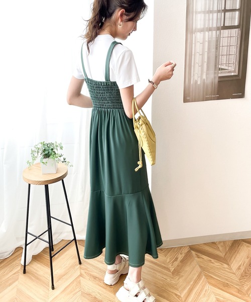 セール】【mily bilet】マーメイドラインが目を引く着映え度満点。配色