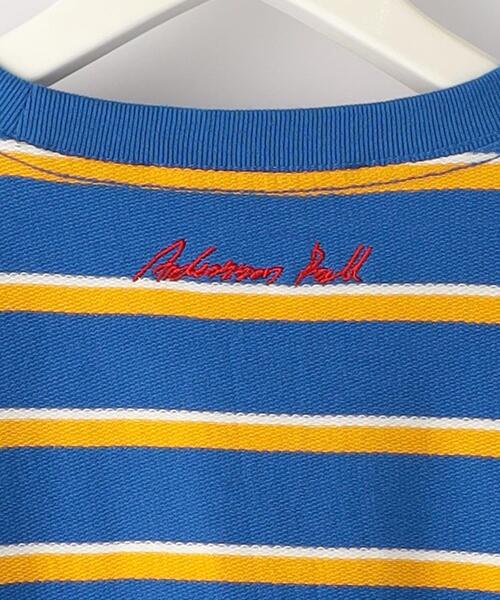 ANDERSSON BELL（アンダースンベル）の「＜Andersson Bell＞ LOGO STRIPE TEE/Tシャツ（Tシャツ/カットソー・メンズ・ネイビー/ナチュラル/ロイヤルブルー・M/L）」の12枚目の写真