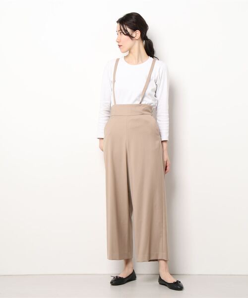 STRAWBERRY-FIELDS（ストロベリーフィールズ）の「ギャバストレッチウォッシャブル　ロングパンツ（その他パンツ・レディース・ダークグレー/ブラック/ベージュ・2）」の3枚目の写真