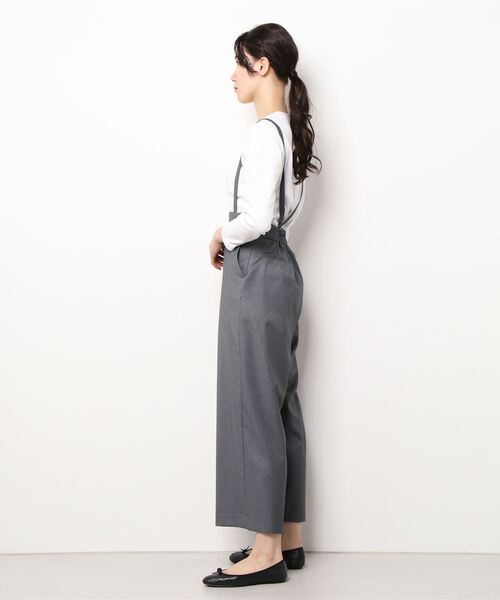 STRAWBERRY-FIELDS（ストロベリーフィールズ）の「ギャバストレッチウォッシャブル　ロングパンツ（その他パンツ・レディース・ダークグレー/ブラック/ベージュ・2）」の5枚目の写真