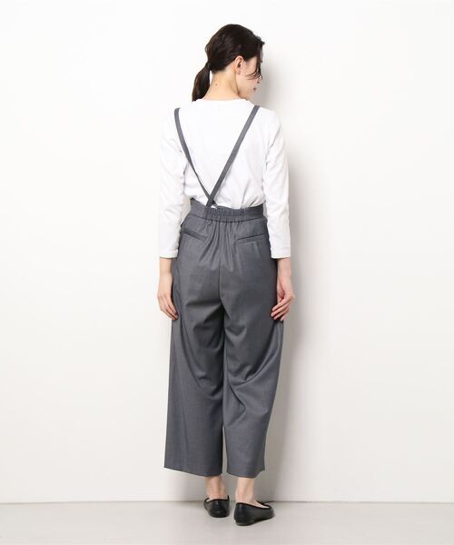 STRAWBERRY-FIELDS（ストロベリーフィールズ）の「ギャバストレッチウォッシャブル　ロングパンツ（その他パンツ・レディース・ダークグレー/ブラック/ベージュ・2）」の4枚目の写真