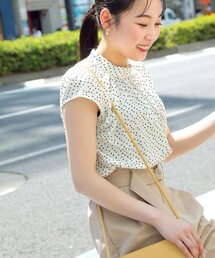 DRESKIP | 【洗える】ナイルサテンハイネックブラウス【貴島明日香さん着用】(シャツ/ブラウス)