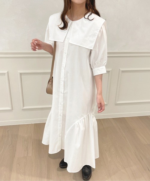 apres jour(アプレジュール)の「アソートマーメイドシャツワンピース【ZOZOTOWN限定アイテム】(ワンピース・レディース・イエロー/オフホワイト/ブルー・X-LARGE/フリー)」の8枚目の写真