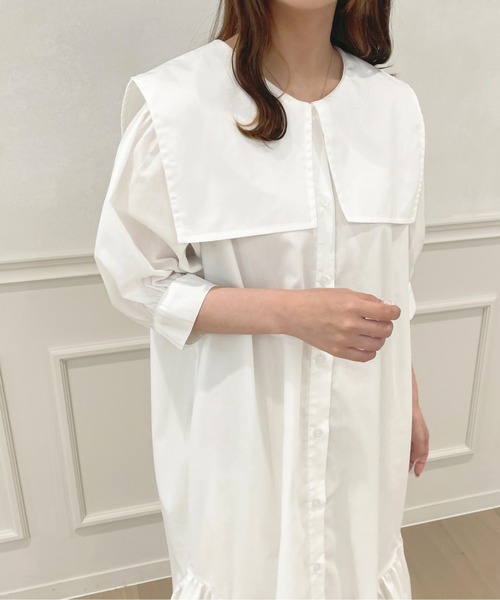 apres jour(アプレジュール)の「アソートマーメイドシャツワンピース【ZOZOTOWN限定アイテム】(ワンピース・レディース・イエロー/オフホワイト/ブルー・X-LARGE/フリー)」の5枚目の写真