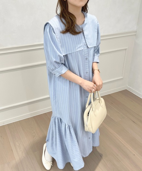 apres jour(アプレジュール)の「アソートマーメイドシャツワンピース【ZOZOTOWN限定アイテム】(ワンピース・レディース・イエロー/オフホワイト/ブルー・X-LARGE/フリー)」の17枚目の写真