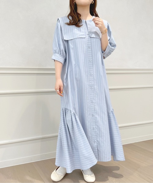 apres jour(アプレジュール)の「アソートマーメイドシャツワンピース【ZOZOTOWN限定アイテム】(ワンピース・レディース・イエロー/オフホワイト/ブルー・X-LARGE/フリー)」の18枚目の写真