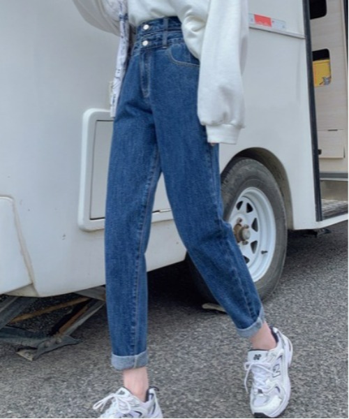 SONA(ソナ)の「SONYUNARA ツーボタンボーイフレンドデニムパンツ(デニムパンツ・レディース・ライトブルー/ダークグレー/ブルー・SMALL/MEDIUM/LARGE)」の18枚目の写真