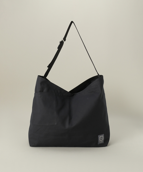 hobo(ホーボー)の「【hobo/ホーボー】別注 AZUMA SHOULDER BAG CANVAS L(ショルダーバッグ・メンズ・ブラック/キャメル・FREE)」の16枚目の写真