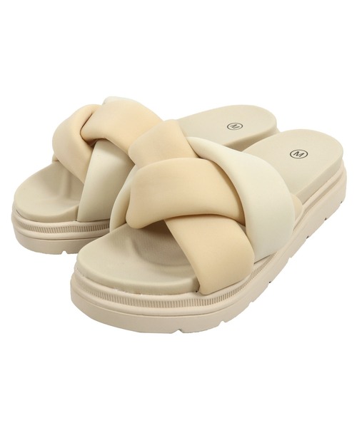 ソフトパフィークロスベルトサンダル（サンダル）｜KOBE LETTUCE