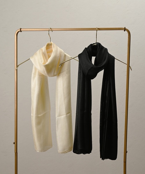 ドレススタイル ロング 結婚式 お呼ばれ ラメストール・ショール