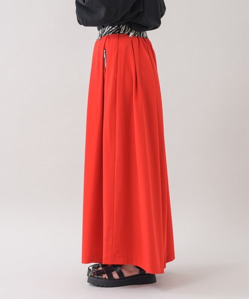 TRANOI（トラノイ）の「TRANOI. スーパーワイドパンツ（その他パンツ・レディース・ブラック/レッド・FREE）」の14枚目の写真