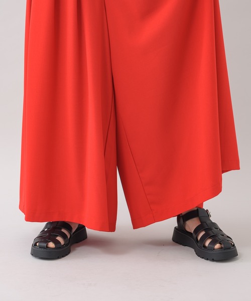 TRANOI（トラノイ）の「TRANOI. スーパーワイドパンツ（その他パンツ・レディース・ブラック/レッド・FREE）」の7枚目の写真