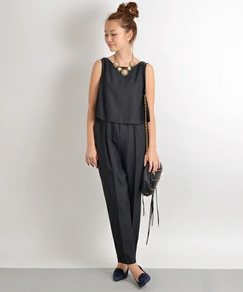 SHIPS（シップス）の「little black: レース コンビ