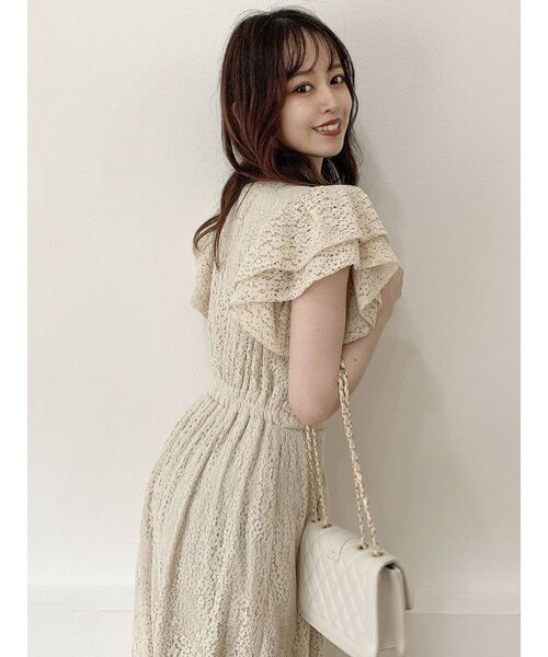 パイピングレースワンピース パイピングレースドレス | ロングワンピース | Noela OFFICIAL