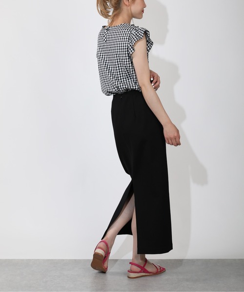 BE NEAT（ビーニート）の「フロントショルダーギャザーフリルブラウス（シャツ/ブラウス・レディース・ブラック/ネイビー・M）」の21枚目の写真