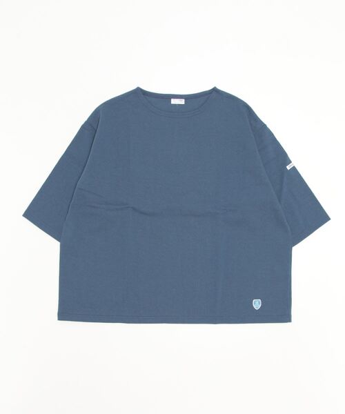 ORCIVAL(オーシバル)の「ORCIVAL/オーシバル コットンロード ワイドボートネックハーフスリーブ ソリッド WIDE BOATNECK HALFSLEEVE SOLID B248 22AW(Tシャツ/カットソー・レディース・ナチュラル/ウッド/ブルーグレー/ブラック・1)」の20枚目の写真