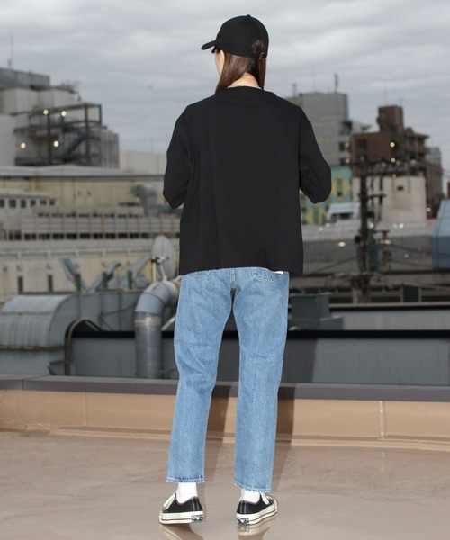 ORCIVAL(オーシバル)の「ORCIVAL/オーシバル コットンロード ワイドボートネックハーフスリーブ ソリッド WIDE BOATNECK HALFSLEEVE SOLID B248 22AW(Tシャツ/カットソー・レディース・ナチュラル/ウッド/ブルーグレー/ブラック・1)」の9枚目の写真