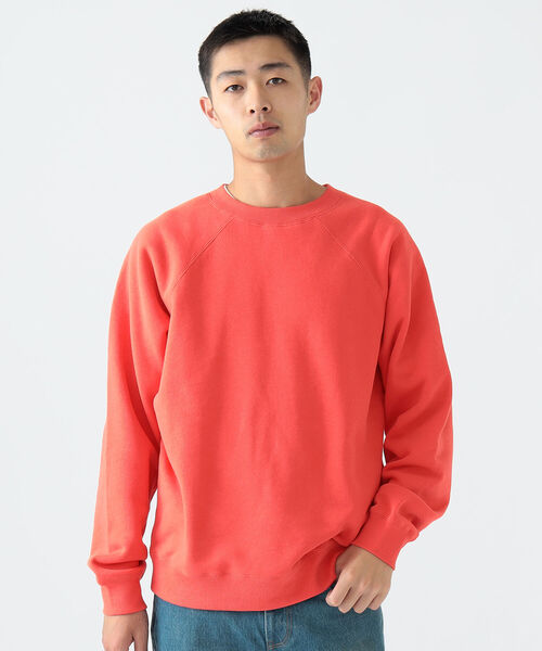 BEAMS（ビームス）の「BEAMS / ラグラン ワイド クルーネックスウェット（スウェット・メンズ・レッド/ブルー/グレー系その他・S/M/L/XL）」の3枚目の写真