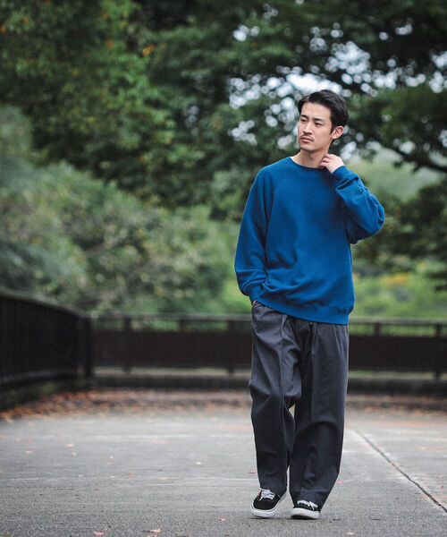 BEAMS（ビームス）の「BEAMS / ラグラン ワイド クルーネックスウェット（スウェット・メンズ・レッド/ブルー/グレー系その他・S/M/L/XL）」の7枚目の写真