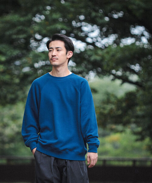 BEAMS（ビームス）の「BEAMS / ラグラン ワイド クルーネックスウェット（スウェット・メンズ・レッド/ブルー/グレー系その他・S/M/L/XL）」の10枚目の写真