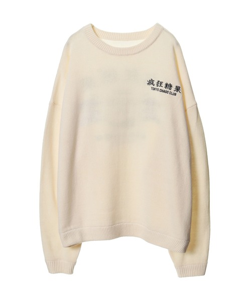 Candy Stripper（キャンディストリッパー）の「TOKYO CHAOS CLUB ニット（ニット/セーター・レディース・ヘザーグレー/ブラック/アイボリー・2）」の16枚目の写真