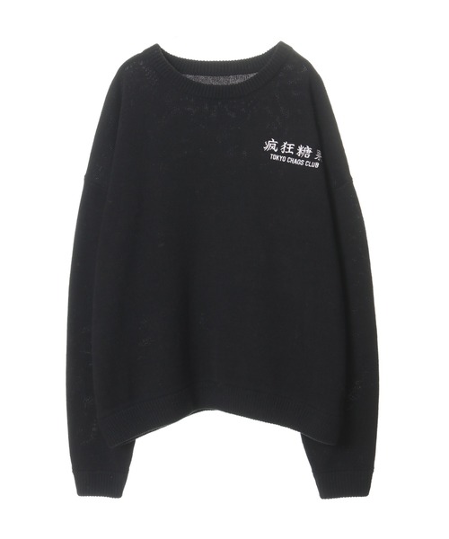 Candy Stripper（キャンディストリッパー）の「TOKYO CHAOS CLUB ニット（ニット/セーター・レディース・ヘザーグレー/ブラック/アイボリー・2）」の8枚目の写真