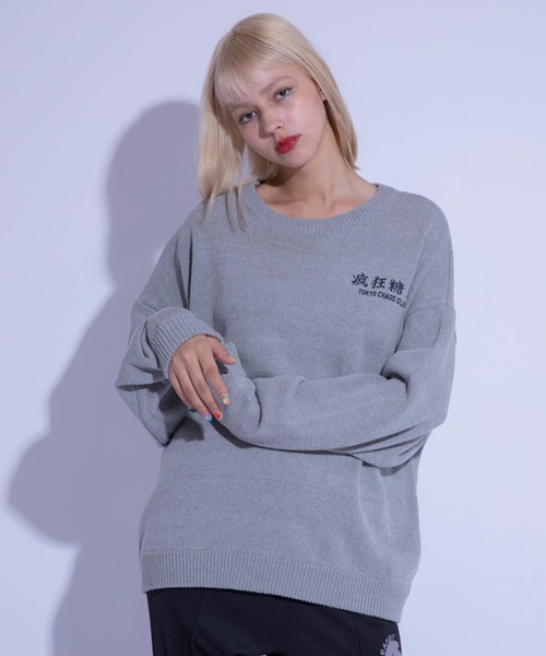 Candy Stripper（キャンディストリッパー）の「TOKYO CHAOS CLUB ニット（ニット/セーター・レディース・ヘザーグレー/ブラック/アイボリー・2）」の14枚目の写真