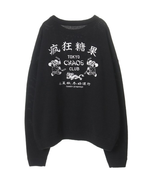 Candy Stripper（キャンディストリッパー）の「TOKYO CHAOS CLUB ニット（ニット/セーター・レディース・ヘザーグレー/ブラック/アイボリー・2）」の6枚目の写真