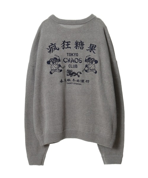 Candy Stripper（キャンディストリッパー）の「TOKYO CHAOS CLUB ニット（ニット/セーター・レディース・ヘザーグレー/ブラック/アイボリー・2）」の11枚目の写真