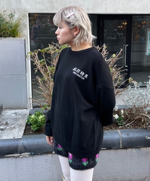 Candy Stripper（キャンディストリッパー）の「TOKYO CHAOS CLUB ニット（ニット/セーター・レディース・ヘザーグレー/ブラック/アイボリー・2）」の18枚目の写真