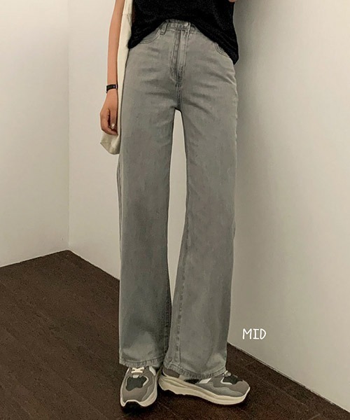BEIDELLI（ベイデリー）の「[BELLIDE MADE] ICE GREYISH STRAIGHT WIDE JEANS - Short -（デニムパンツ・レディース・グレー/グレー系その他/グレー系その他2・SMALL/MEDIUM/LARGE/X-LARGE/XX-LARGE）」の11枚目の写真
