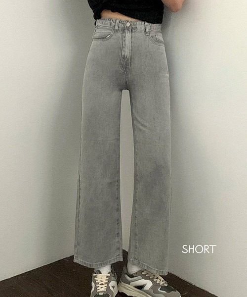 BEIDELLI（ベイデリー）の「[BELLIDE MADE] ICE GREYISH STRAIGHT WIDE JEANS - Short -（デニムパンツ・レディース・グレー/グレー系その他/グレー系その他2・SMALL/MEDIUM/LARGE/X-LARGE/XX-LARGE）」の18枚目の写真