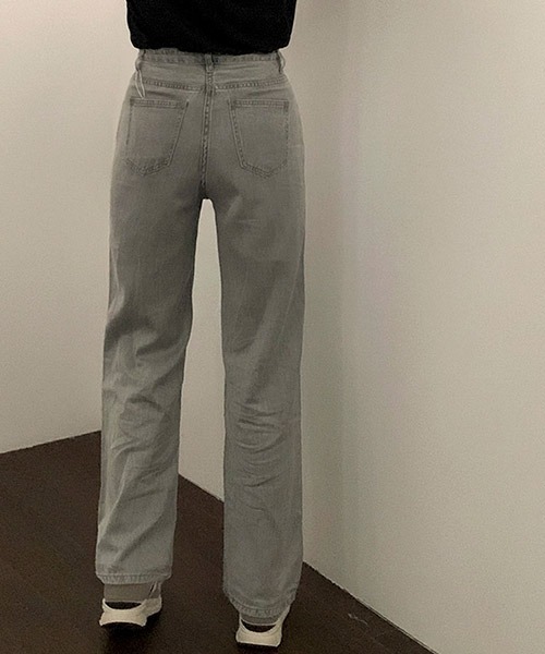 BEIDELLI（ベイデリー）の「[BELLIDE MADE] ICE GREYISH STRAIGHT WIDE JEANS - Short -（デニムパンツ・レディース・グレー/グレー系その他/グレー系その他2・SMALL/MEDIUM/LARGE/X-LARGE/XX-LARGE）」の16枚目の写真